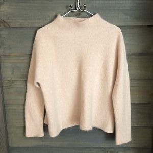 Eileen Fisher mock neck cashmere blend sweater